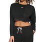 Tommy Hilfiger Women's Cropped Sweatshirt Gray Size XX-Large