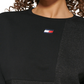 Tommy Hilfiger Women's Cropped Sweatshirt Gray Size XX-Large