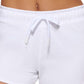 Tommy Hilfiger Women's Sport Logo Terry Shorts White Size Small