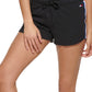 Tommy Hilfiger Women's Sport Logo Terry Shorts Black Size Medium