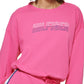 Tommy Hilfiger Women's Cutout Sweatshirt Pink Size Medium