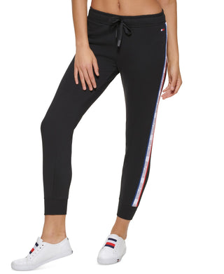 Tommy Hilfiger Women's Classic Slim Fit Joggers Black Size XX-Large