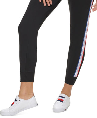 Tommy Hilfiger Women's Classic Slim Fit Joggers Black Size XX-Large