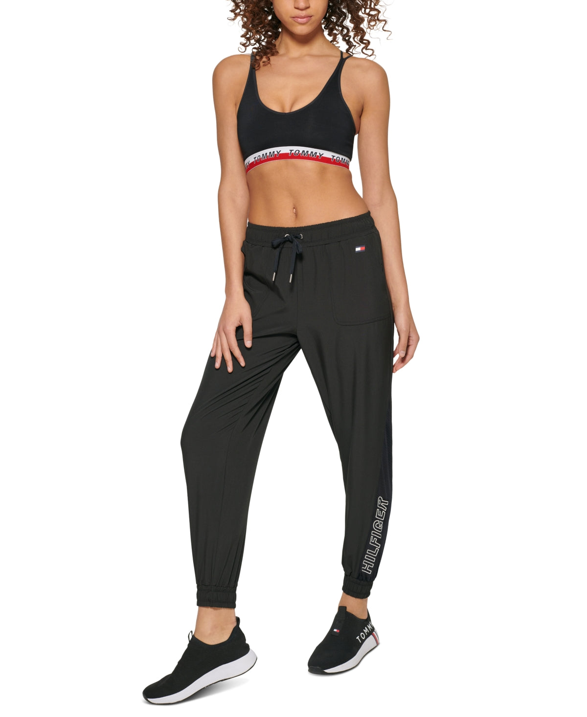 Tommy Hilfiger Women's Joggers Black Size X-Small