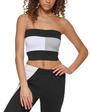 Tommy Hilfiger Women's Sport Logo Flag Seamless Top Gray Size Small