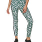 Tommy Hilfiger Women's Palm Print High Rise Compression Leggings Green Size Small