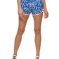 Tommy Hilfiger Women's Palm Print Running Shorts Blue Size Small