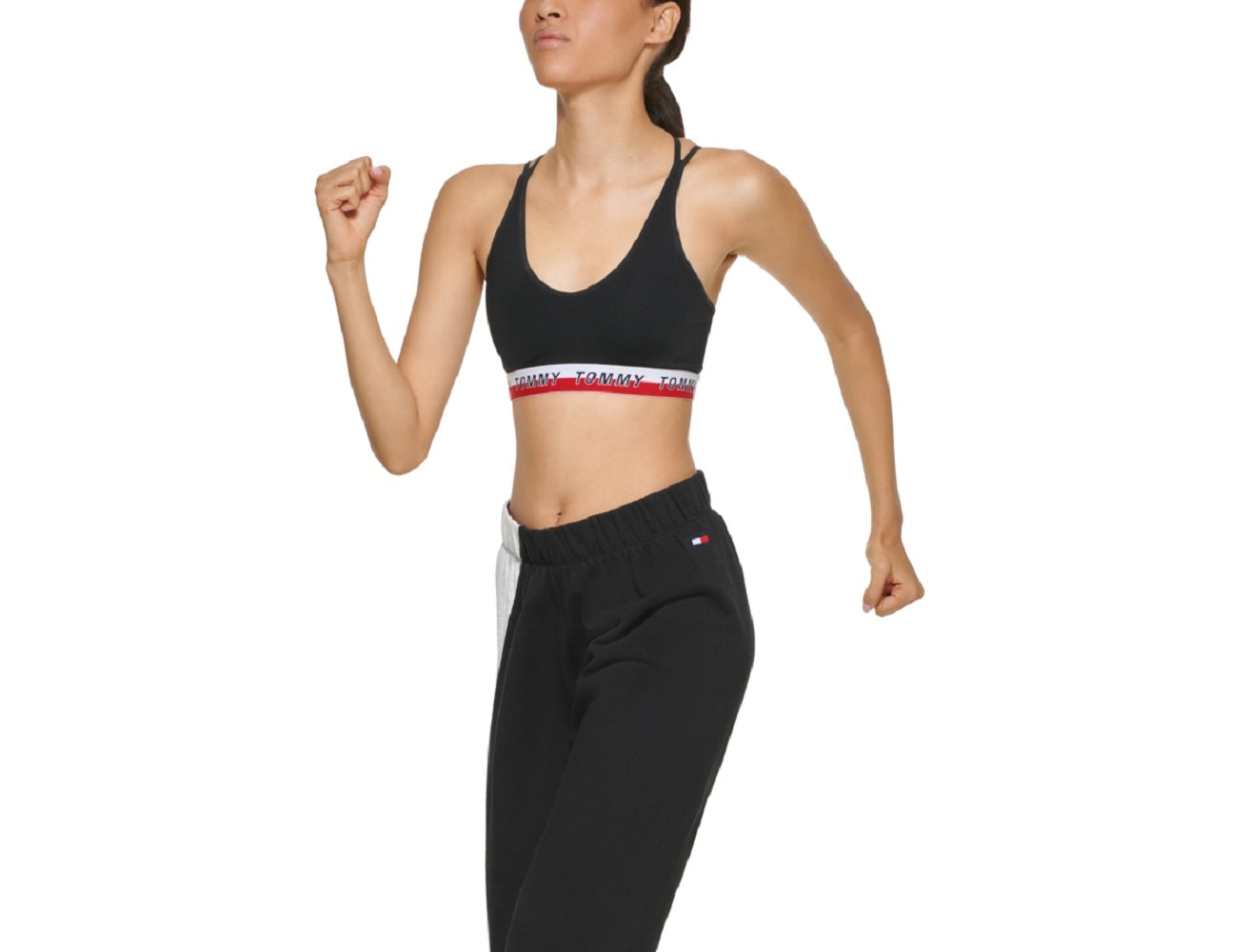 Tommy Hilfiger Women's Relaxed Fit Jogger Pants Black Size XX-Large