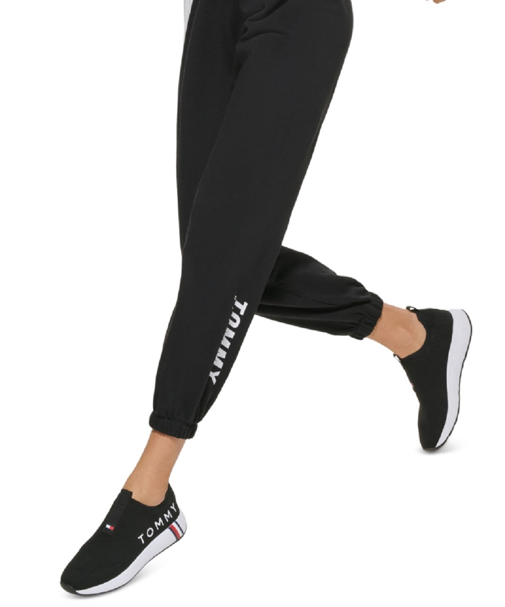 Tommy Hilfiger Women's Relaxed Fit Jogger Pants Black Size Small