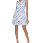 Tommy Hilfiger Women's Gingham Print Belted Dress Blue Size 4