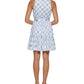 Tommy Hilfiger Women's Gingham Print Belted Dress Blue Size 4