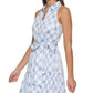 Tommy Hilfiger Women's Gingham Print Belted Dress Blue Size 4