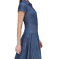 Tommy Hilfiger Women's Chambray Shirtdress Blue Size 2Petite