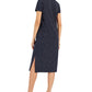 Tommy Hilfiger Women's Polka Dot Midi Dress Blue Size X-Small