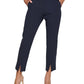 Tommy Hilfiger Women's Slim Ankle Pant With Slit Blue Size 8