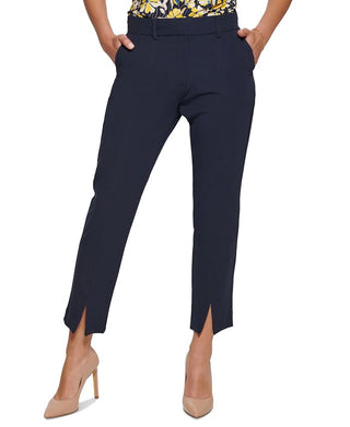 Tommy Hilfiger Women's Slim Ankle Pant With Slit Blue Size 8