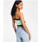Tommy Jeans Women's Color Block Bandeau Green Size M