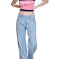 Tommy Jeans Women's Color Block Bandeau Pink Size Small