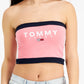 Tommy Jeans Women's Color Block Bandeau Pink Size X-Small