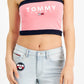 Tommy Jeans Women's Color Block Bandeau Pink Size X-Small