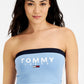 Tommy Jeans Women's Color Block Bandeau Blue Size X-Large