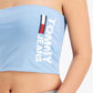 Tommy Jeans Women's Fused Logo Bandeau Blue Size X-Small