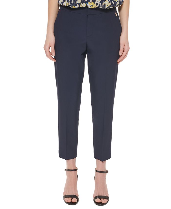 Tommy Hilfiger Women's Sloane Ankle Pants Blue Size 14