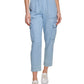 Tommy Hilfiger Women's Pull On Chambray Pants Blue Size Large