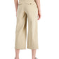 Tommy Hilfiger Women's Logo Pocket Wide Leg Pants Brown Size 8