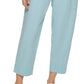 Tommy Hilfiger Women's Solid Cropped Pull On Pants Blue Size Medium