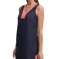 Tommy Hilfiger Women's Petite Colorblocked Shift Dress Blue Size 12 Petite
