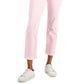 Tommy Hilfiger Women's Tribeca Th Flex Straight Leg Raw Hem Jeans Pink Size 10