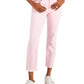 Tommy Hilfiger Women's Tribeca Th Flex Straight Leg Raw Hem Jeans Pink Size 8
