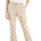 Tommy Hilfiger Women's Th Flex Hampton Logo Print Chino Pants Brown