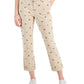 Tommy Hilfiger Women's Th Flex Hampton Logo Print Chino Pants Brown