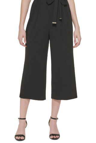 Tommy Hilfiger Women's Puffed Sleeve Jumpsuit Black Size 16