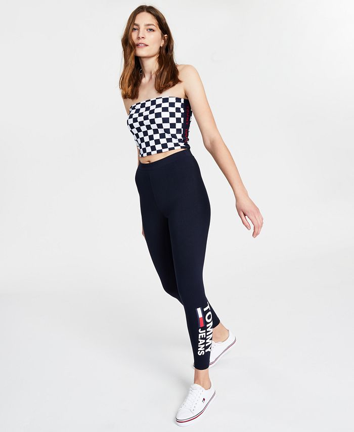 Tommy Jeans Women's Speedway Bandeau White Size Small