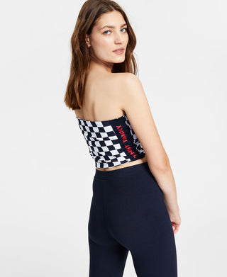 Tommy Jeans Women's Speedway Bandeau White Size Small