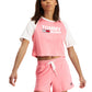 Tommy Jeans Women's Fused Logo Baseball T-Shirt Pink Size X-Large