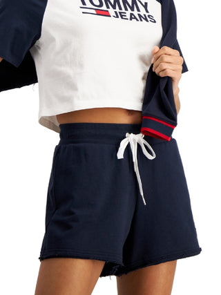 Tommy Jeans Women's Fused Logo Baseball T-Shirt White Size Medium