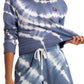 Tommy Jeans Women's Tie Dyed Knit Cotton Shorts Blue Size Medium