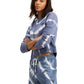 Tommy Jeans Women's Tie Dyed Sweatshirt Blue Size Small