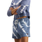 Tommy Jeans Women's Tie Dyed Sweatshirt Blue Size Small