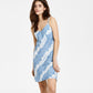 Tommy Jeans Women's Tie Dye Logo Strap Dress Blue Size Medium