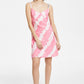 Tommy Jeans Women's Tie Dye Logo Strap Dress Pink Size X-Small