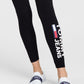 Tommy Jeans Women's Logo Loungewear Leggings Black Size X-Large