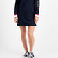Tommy Jeans Women's Contrast Trim Sweatshirt Dress Blue