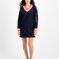Tommy Jeans Women's Contrast Trim Sweatshirt Dress Blue Size Large