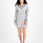 Tommy Jeans Women's Contrast Trim Sweatshirt Dress Gray Size Small