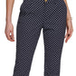 Tommy Hilfiger Women's Dot Print Chino Pants Blue Size 4
